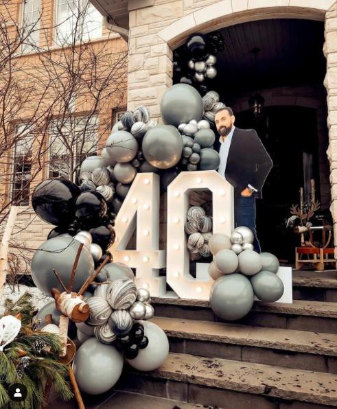 Decoracion de cumpleaños 40 para hombre