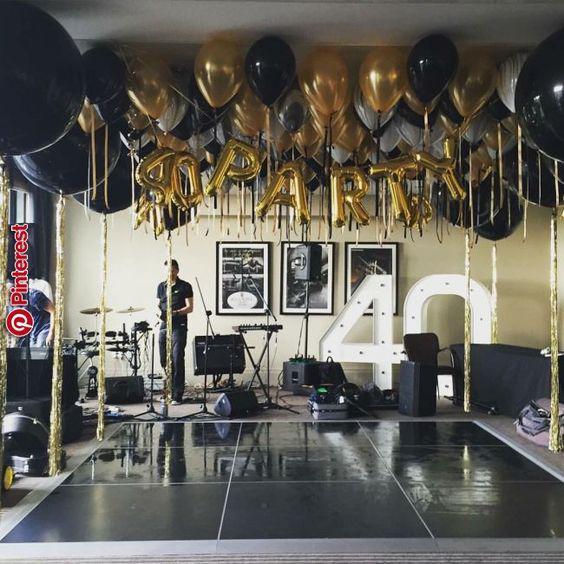 Decoracion de cumpleaños 40 para hombre