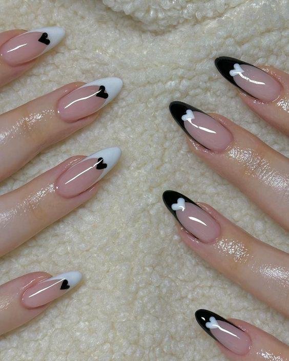 Tipos de uñas postizas almendradas