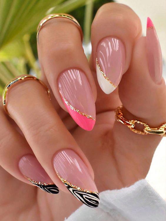 Tamaño adecuado de las uñas almendradas
