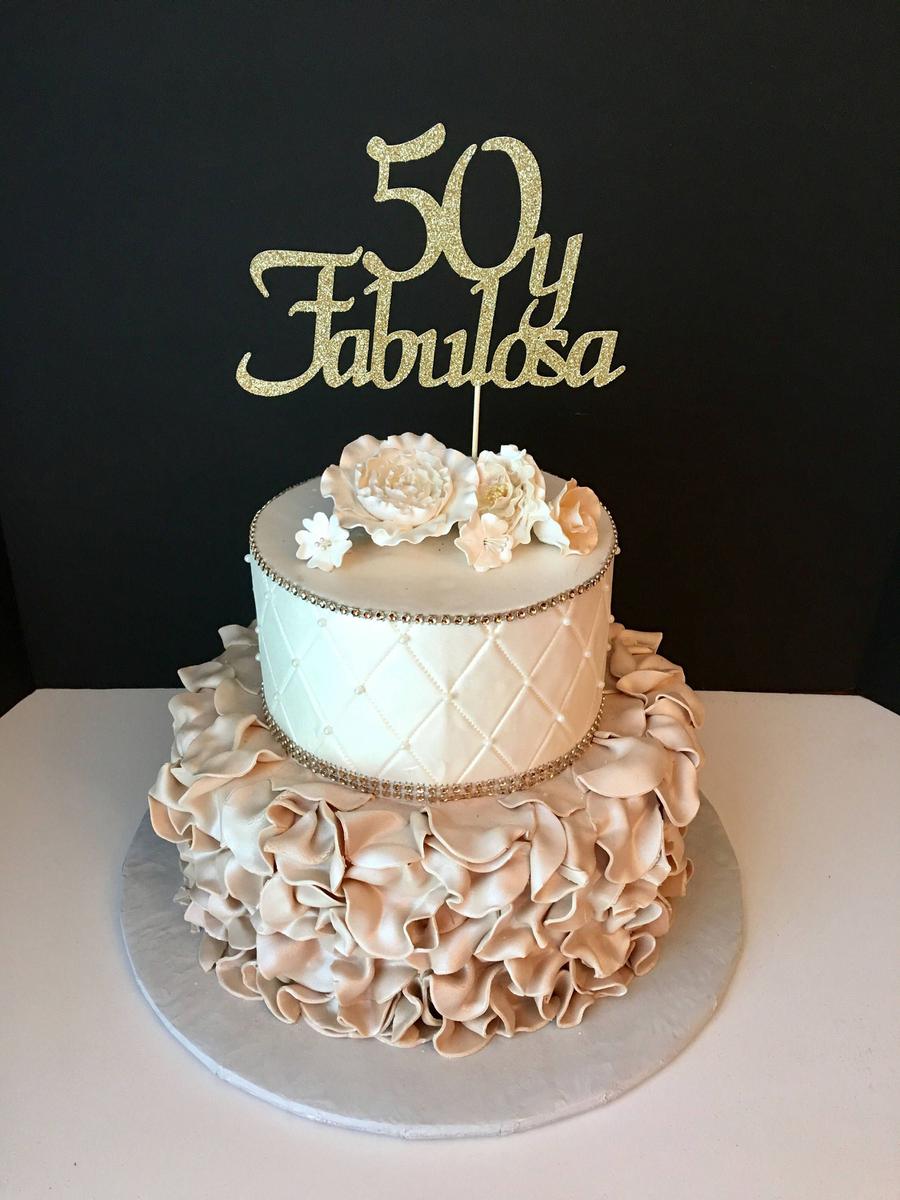Diseños de pastel para una fiesta de cumpleaños 50 para mujer