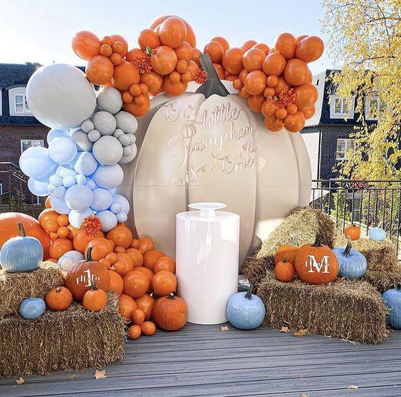 decoracion de otoño para cumpleaños