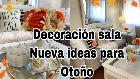 decoracion de otoño para sala