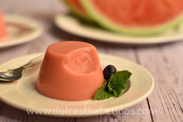 Receta de flan de sandia