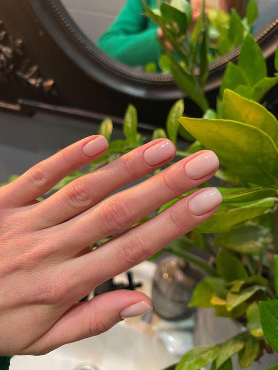 Uñas cortas con gelish