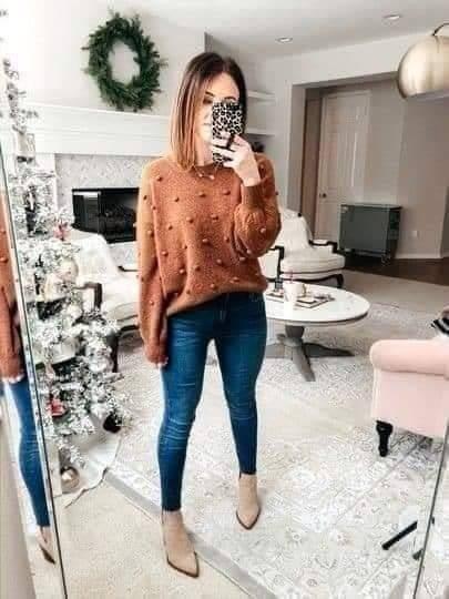 Cómo combinar suéteres con jeans