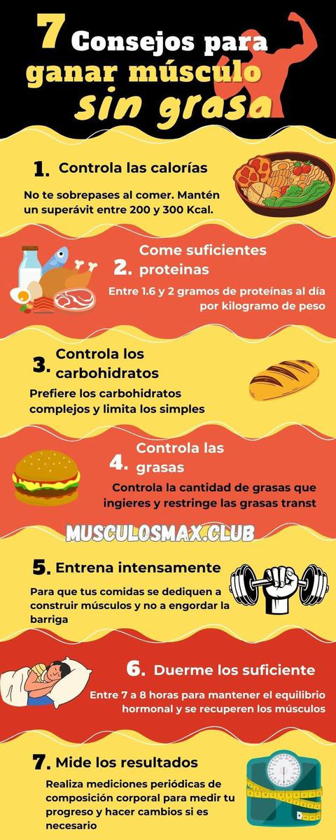 como aumentar masa muscular sin ganar grasa 7 consejos