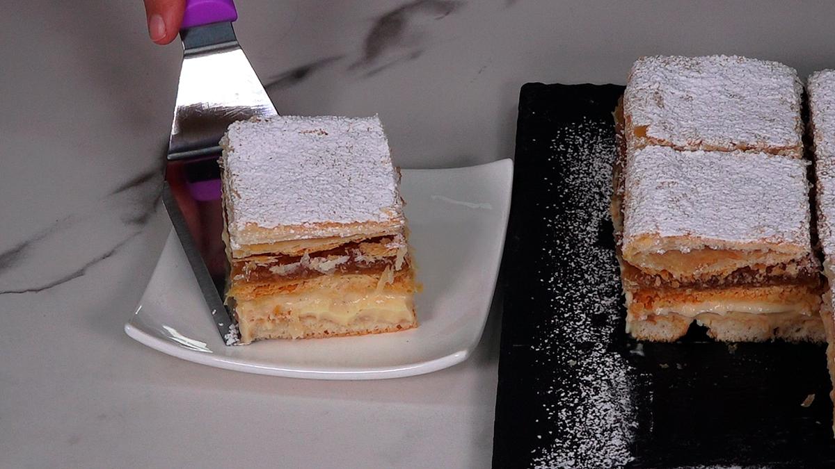 POSTRE DE HOJALDRE CON CREMA PARA NAVIDAD. Delicioso postre con hojaldre y crema además de otros ingredientes que lo hacen completamente irresistible - Loli Domínguez - Foto 10