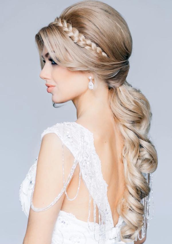 novia con trenza