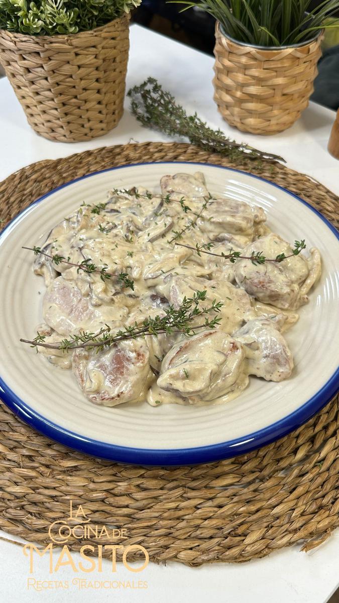 Solomillo de cerdo en salsa de setas La cocina de Masito