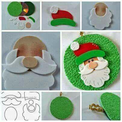 Diferentes manualidades navideñas paso a paso