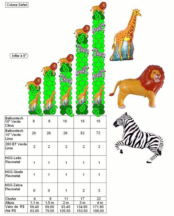 Plantillas para globos