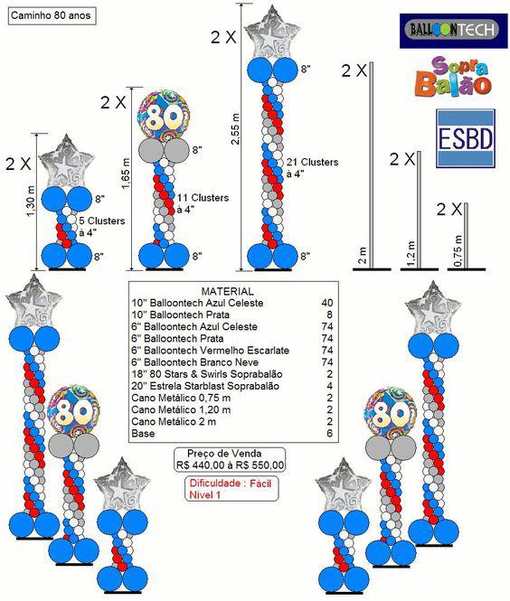 Plantillas para globos