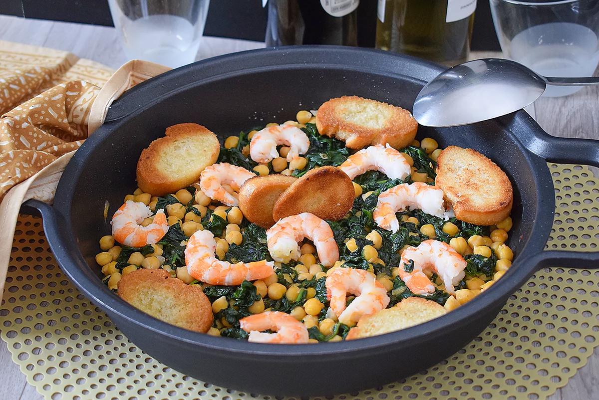 garbanzos con espinacas