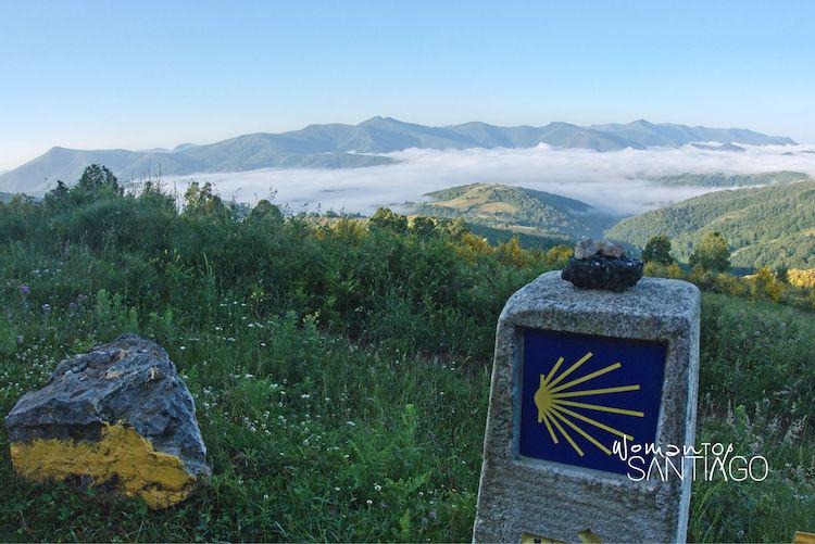 Símbolo del Camino de Santiafo en el Alto do Poio
