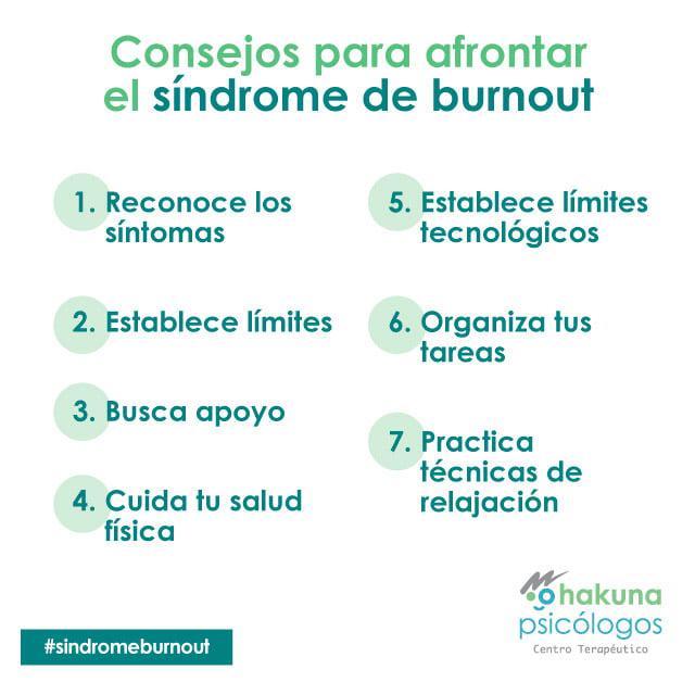 Consejos para afrontar el síndrome de burnout