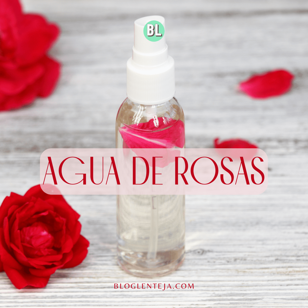 Agua de rosas casera