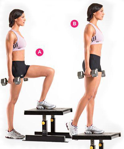 Ejercicio Step Up para Aumentar Glúteos