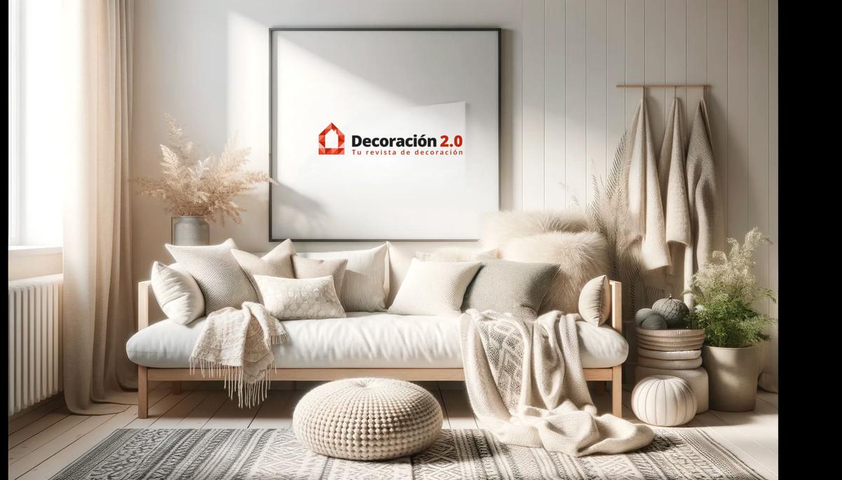 Decoración nórdica de un salón