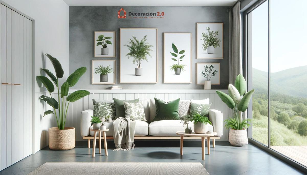 Decoración nórdica con plantas