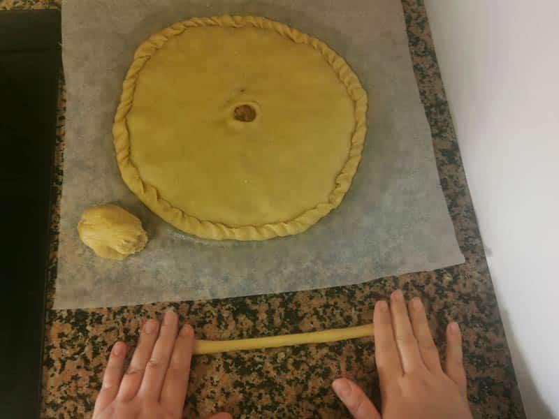 Hueco empanada y aprovechar restos de masa