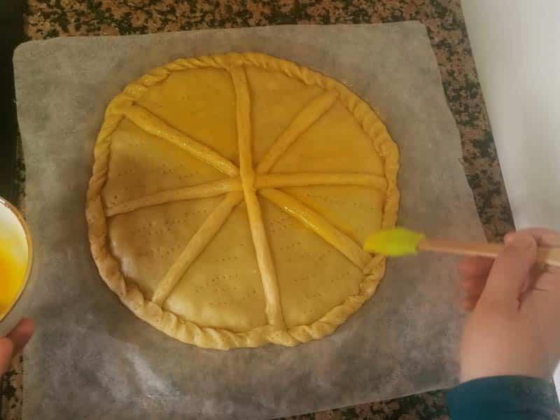 Pincelar empanada huevo
