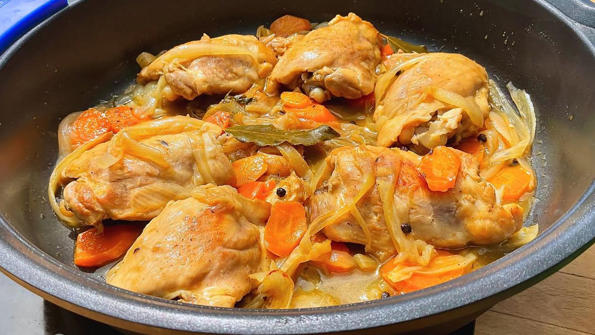 POLLO en SEMI ESCABECHE se cocina solo y está Riquísimo
