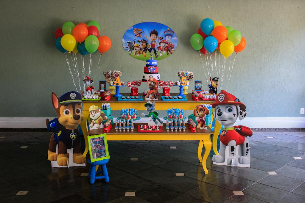 Decoración de Paw Patrol para cumpleaños