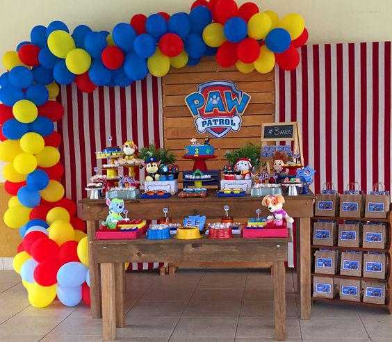 Arcos de Globos de Paw Patrol para niño