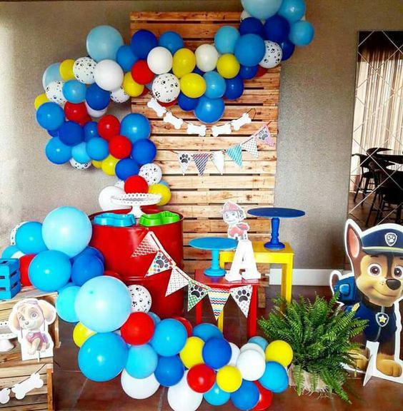 Arcos de Globos de Paw Patrol para niño