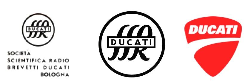 Logos Ducati - de la radio a la moto