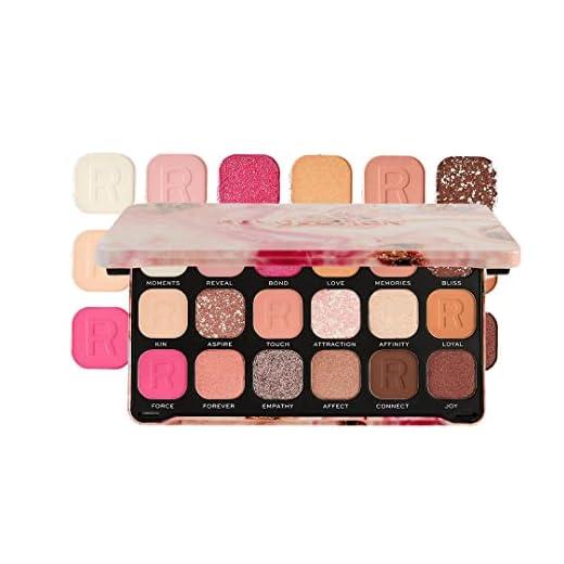 Makeup Revolution | Paleta de sombras de ojos Forever Flawless | Affinity | 18 sombras | 19,8 g