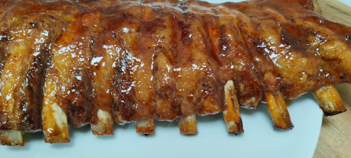 Costillas estilo Foster una receta para chuparse los dedos