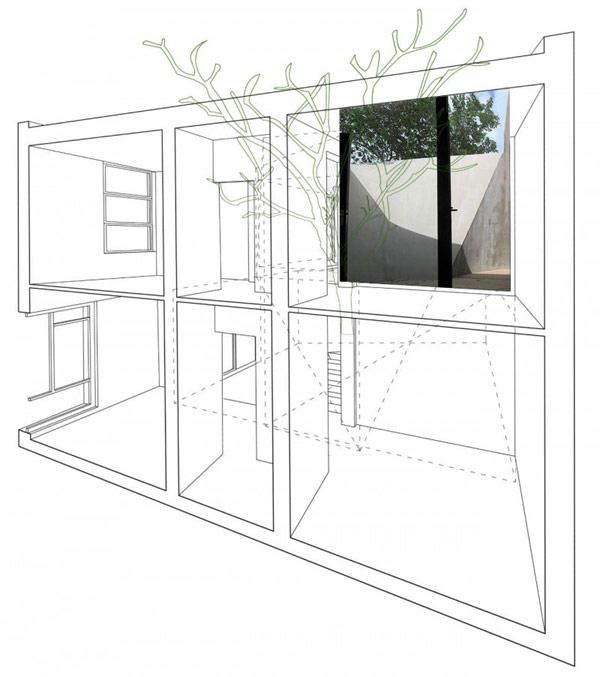 Tea House 13 800x903 formas retorcidas y un diseño sorprendente Interior: Casa de Té en Shanghai