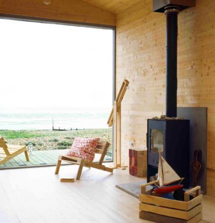 Moderna cabaña de playa