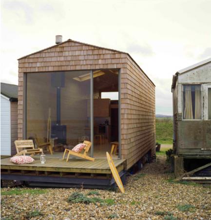 Moderna cabaña de playa
