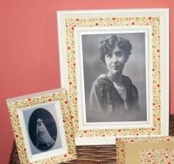 Portarretratos decorados con fabric tape