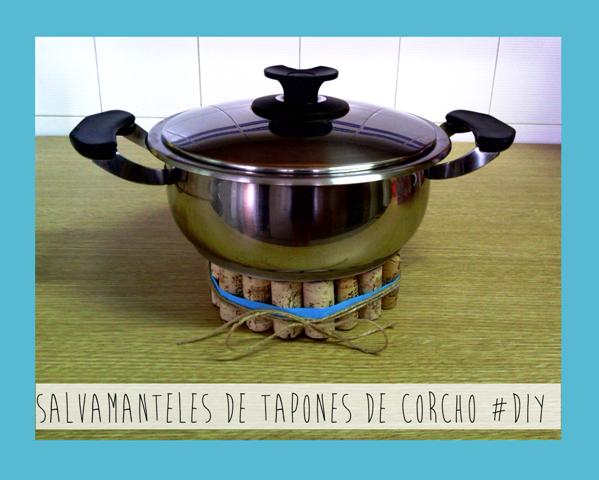 Salvamantel handmade hecho con tapones de corcho