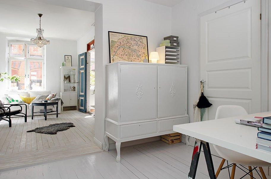 muebles de madera blancos 7