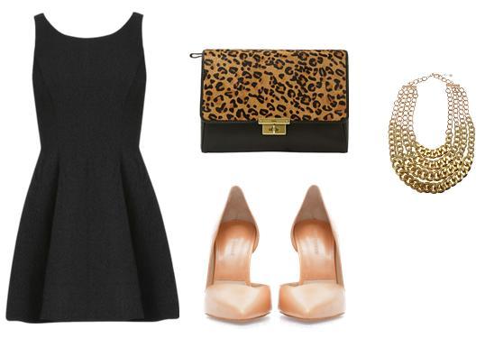 look caderas anchas vestido