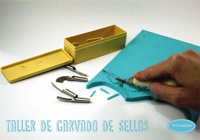 carvado-sellos-adoraideas-taller-sevilla-materiales-gubias