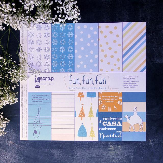 papel scrapbooking navidad