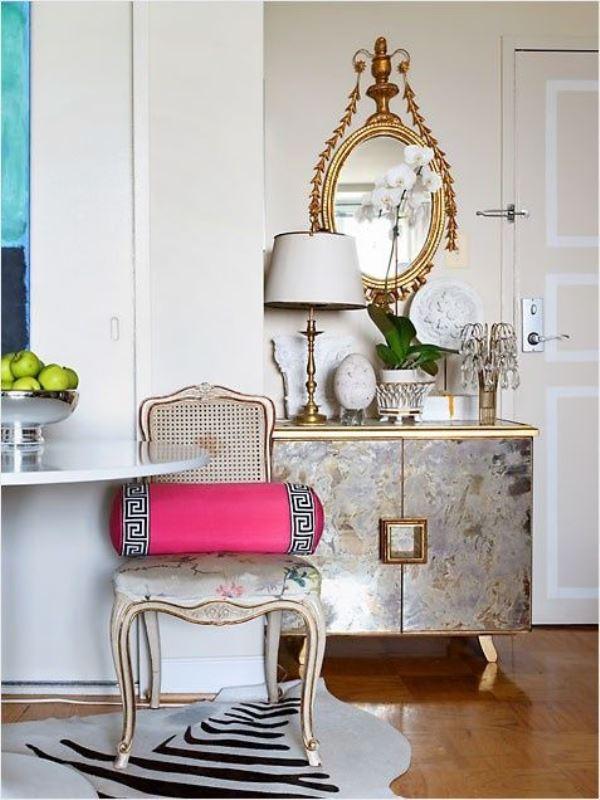 ambientes combinados con dorado VirginiaEsber Decor