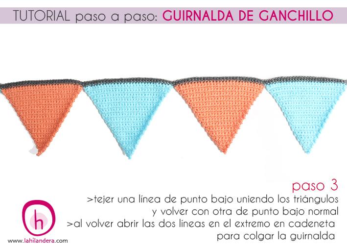 Tutorial crochet paso 3 La Hilandera Mercería Taller