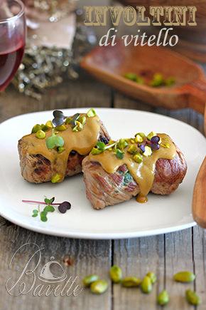 Involtini di vitello con espinacas y frutos secos