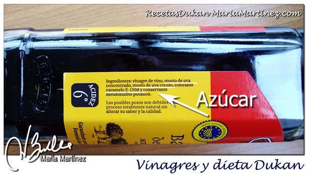Vinagre de módena y dieta Dukan