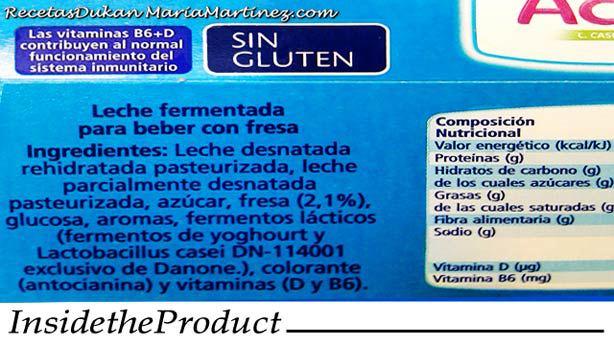 Dukan: Actimel 0, Danacol, Benecol de Kaiku