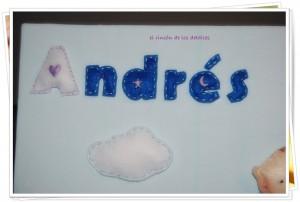 MARCO BEBE FIELTRO Y LIENZO