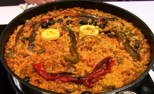Paella riojana