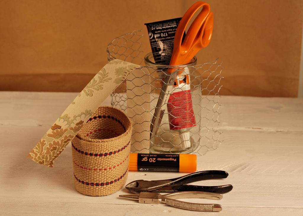 materiales para un bote vintage